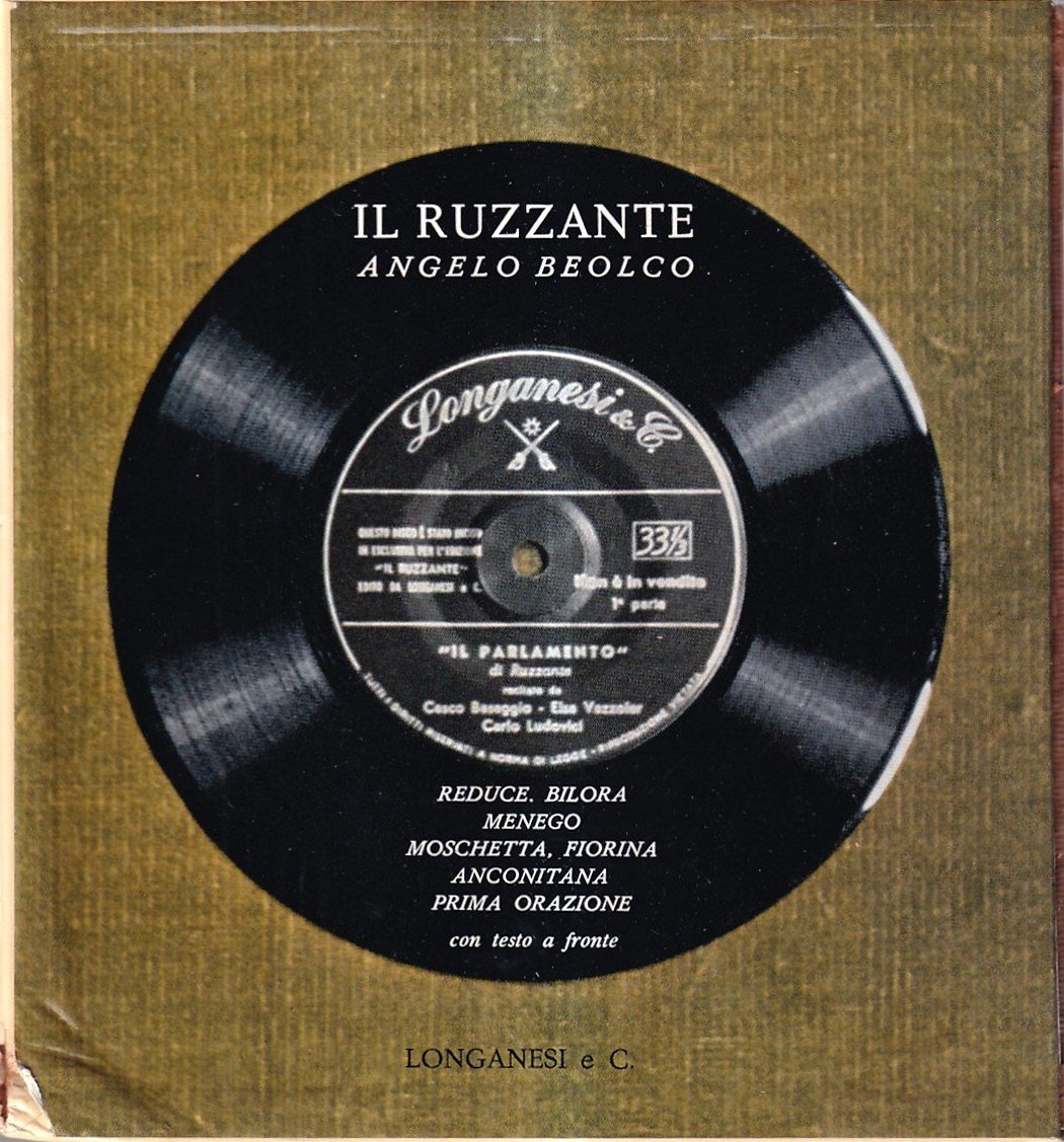 Il Ruzzante. Angelo Beolco - Reduce, Bilora, Menego, Moschetta, Fiorina, … | Immagine principale