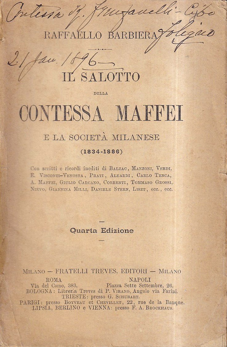 Il salotto della contessa Maffei e la società milanese (1834-1886)