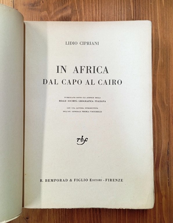 In Africa dal Capo al Cairo