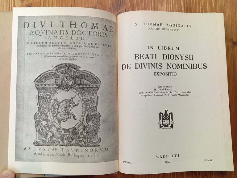 In librum beati Dionysii. De divinis nominibus. Expositio