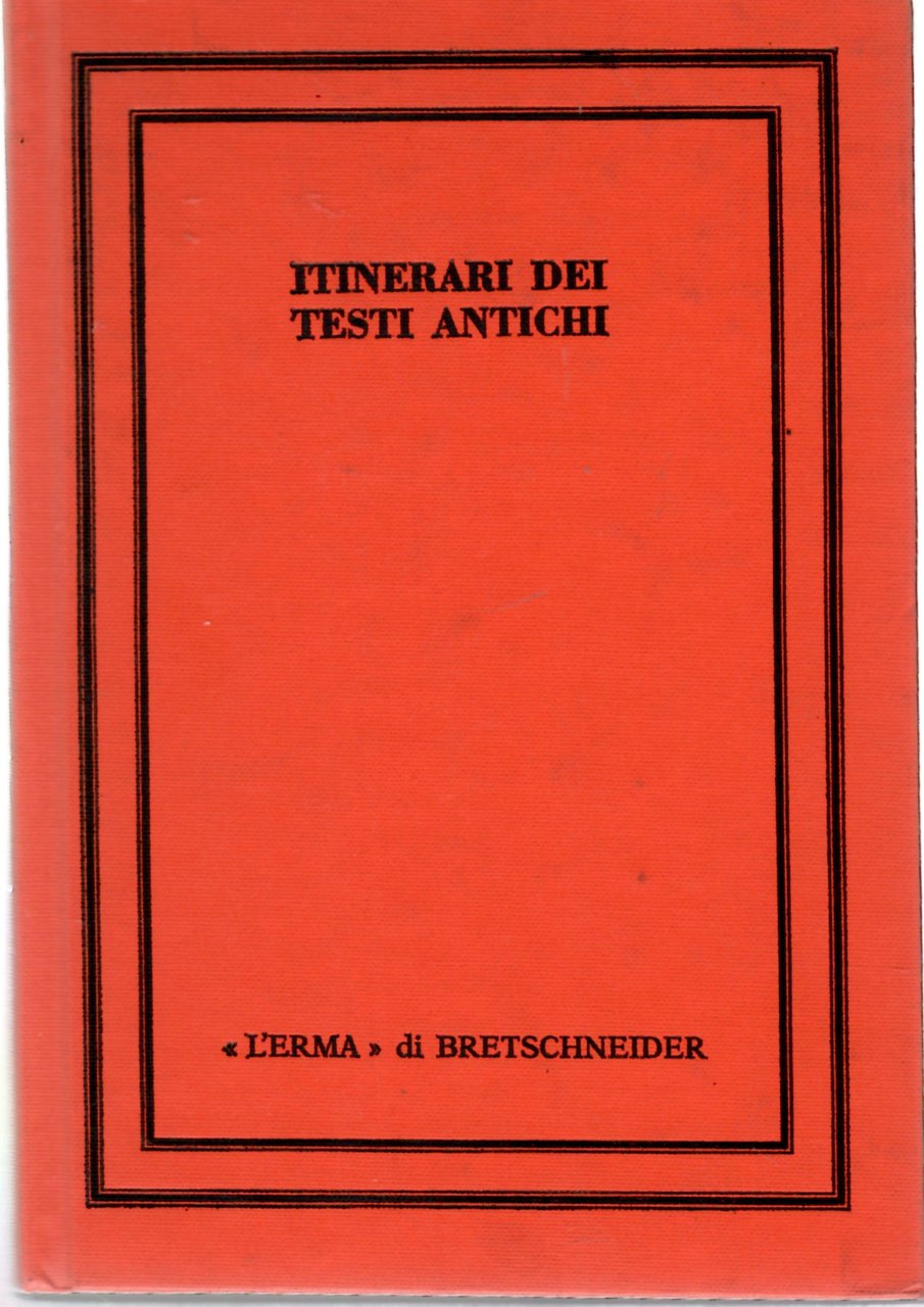 Itinerari dei Testi Antichi