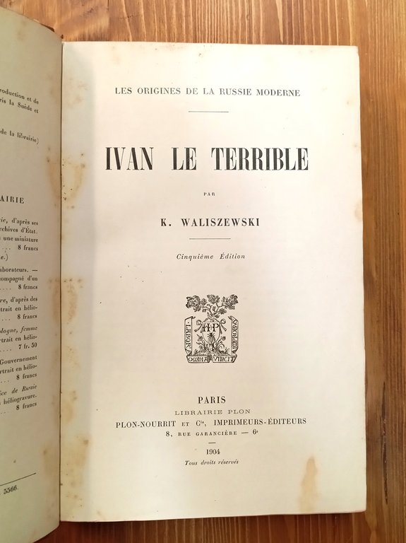 Ivan le terrible (Les origines e la Russie moderne)