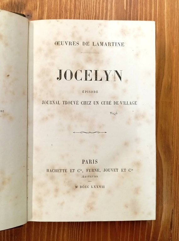 Jocelyn : épisode. Journal trouvé chez un curé de village