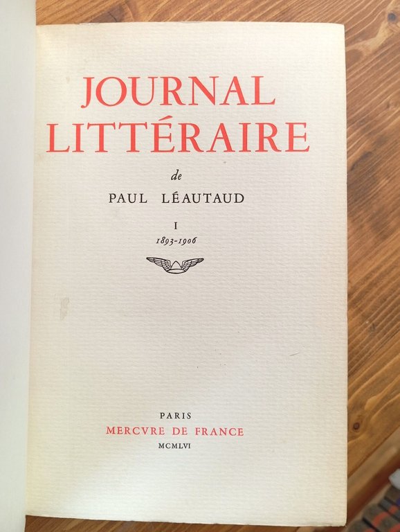 Journal Littéraire - Voll. I-V