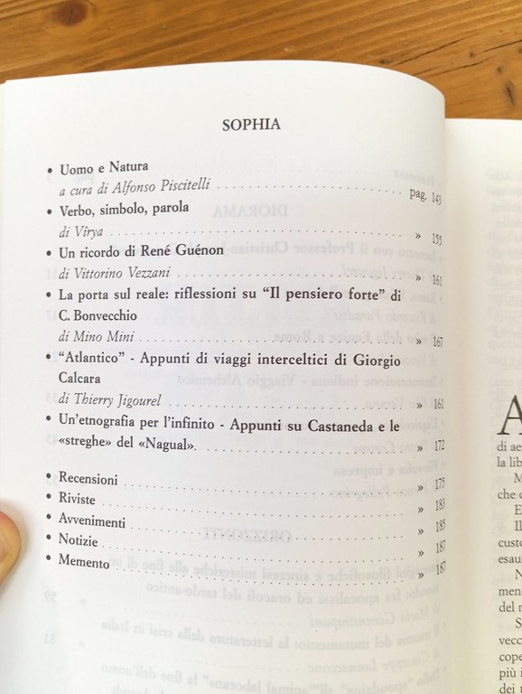 Kultur. Philo-Sophia quaternaria e Tradizione primordiale - anno V-VI, n. …