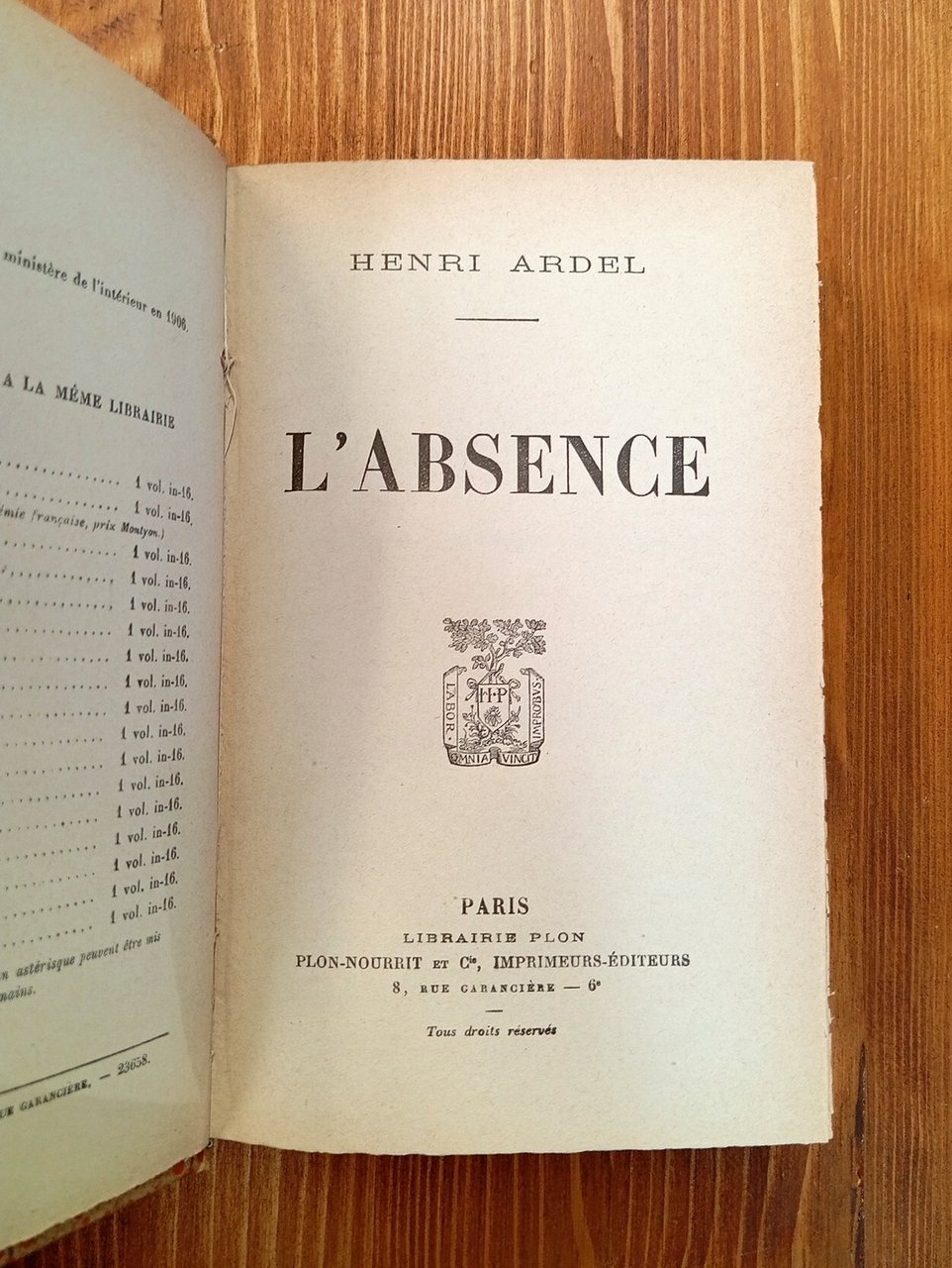 L'absence