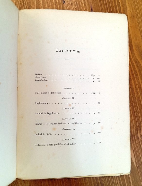 L'anglomania e l'influsso inglese in Italia nel secolo XVIII