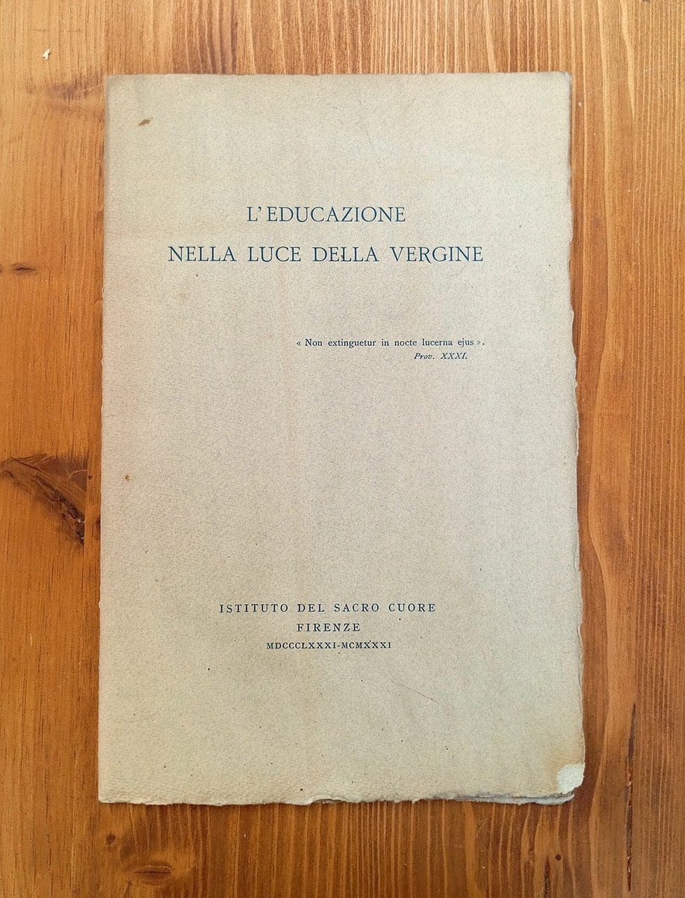 L'educazione nella luce della Vergine