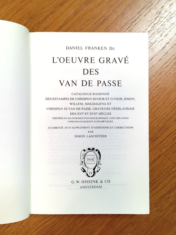 L'oeuvre gravé des Van de Passe. Catalogue raisonné des estampes … | Immagine Gallery 2