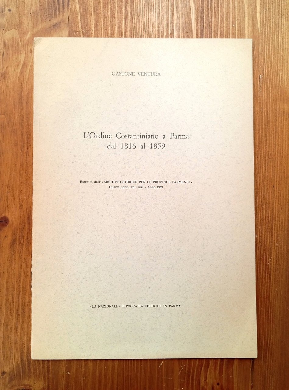 L'Ordine Costantiniano a Parma dal 1816 al 1859 | Immagine principale