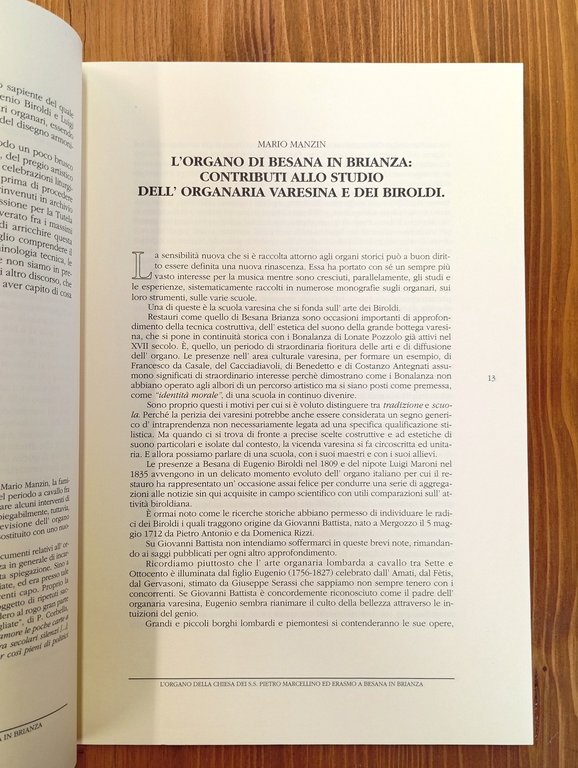 L'organo Eugenio Biroldi. La storia, il restauro, la ricostruzione