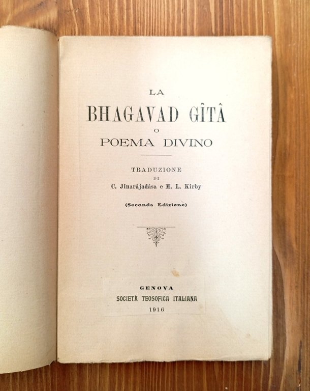La Bhagavad Gita o Poema divino