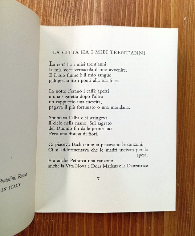 La città ha i miei trent'anni (Dodici poesie) | Immagine Gallery 2