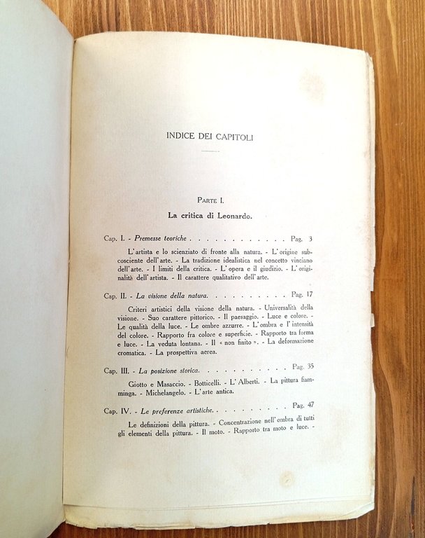 La critica e l'arte di Leonardo da Vinci