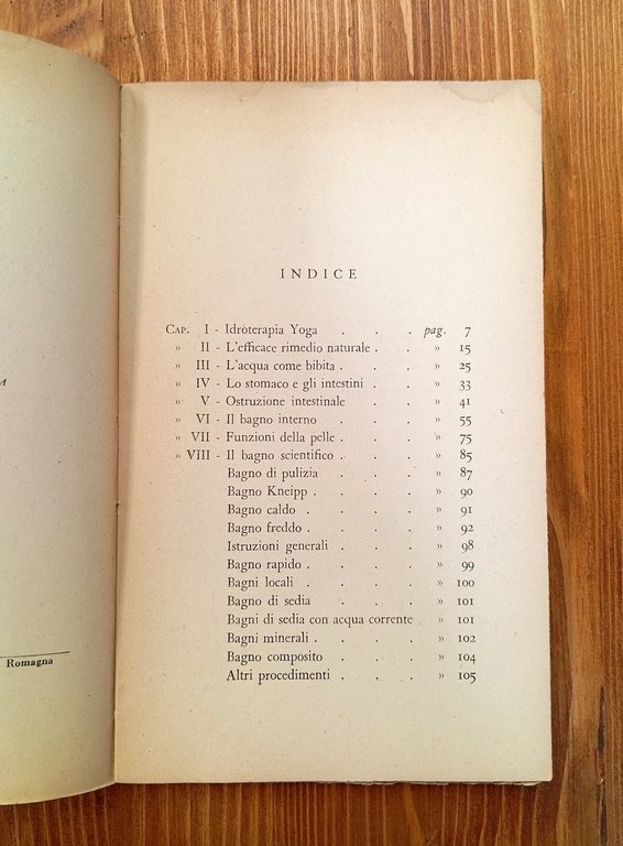 La cura dell'acqua. Idroterapia orientale col sistema hindu - yoghi