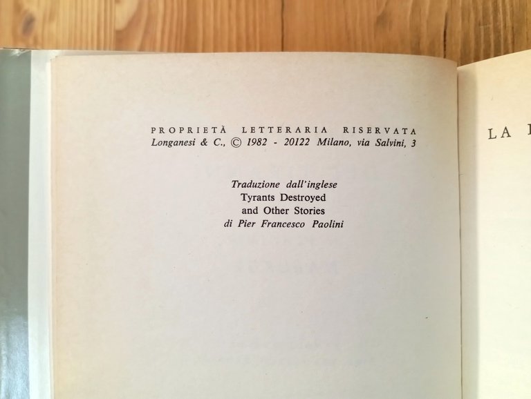 La distruzione dei tiranni