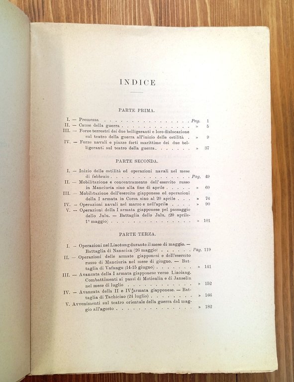La guerra russo-giapponese. Vol. I e II + tavole (opera …
