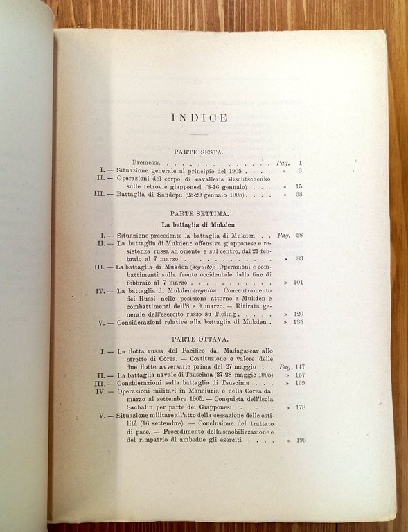 La guerra russo-giapponese. Vol. I e II + tavole (opera …