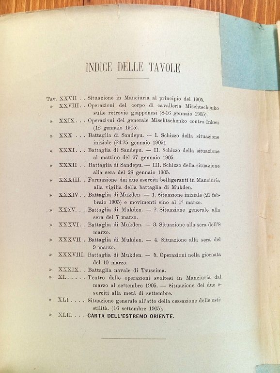 La guerra russo-giapponese. Vol. I e II + tavole (opera …