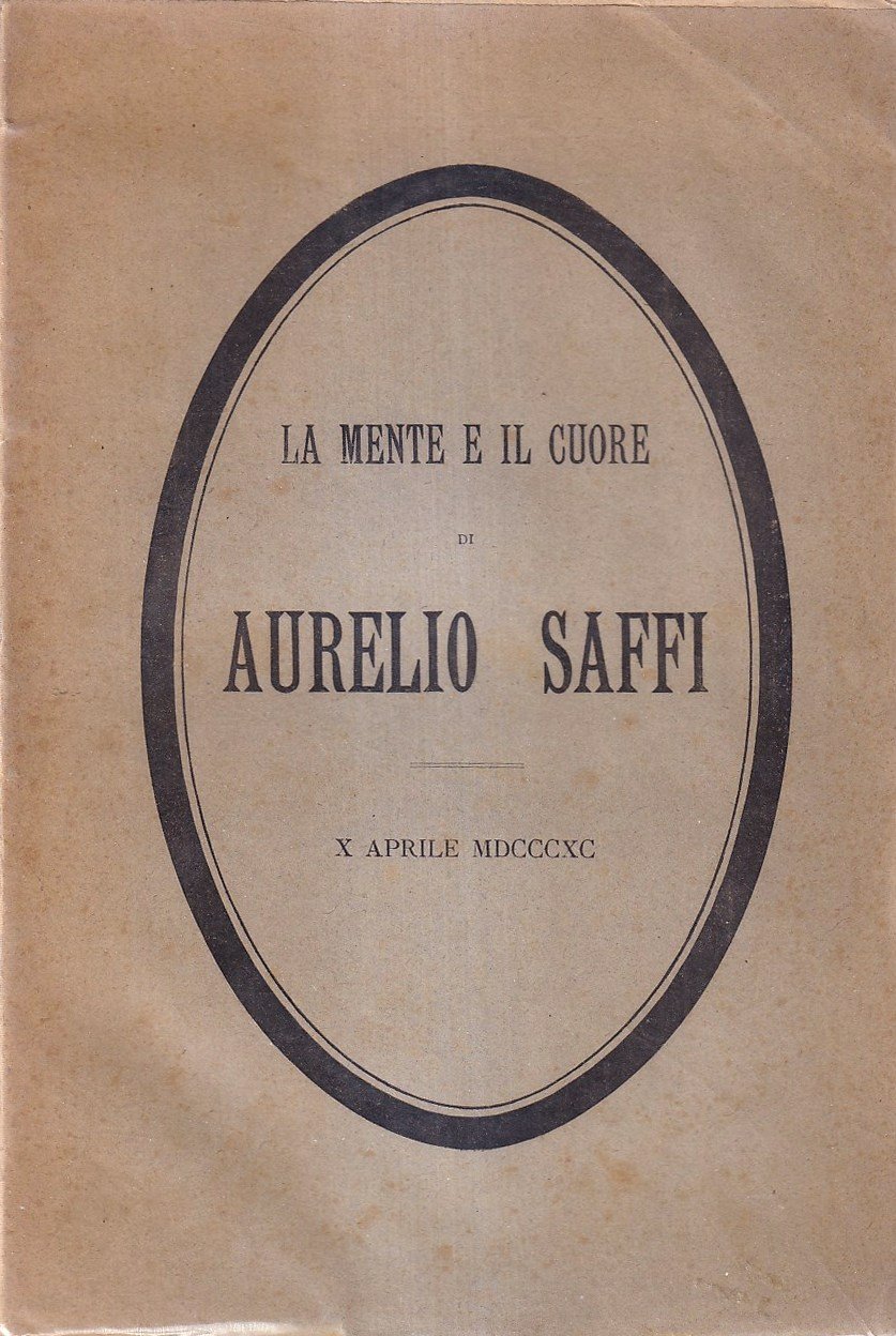 La mente e il cuore di Aurelio Saffi | Immagine principale