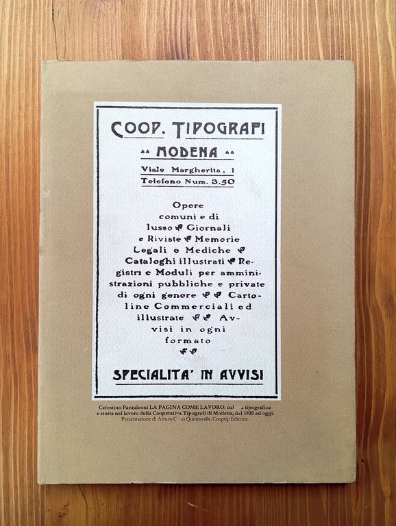 La pagina come lavoro. Cultura tipografica e storia nel lavoro …