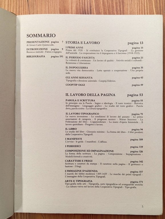 La pagina come lavoro. Cultura tipografica e storia nel lavoro …