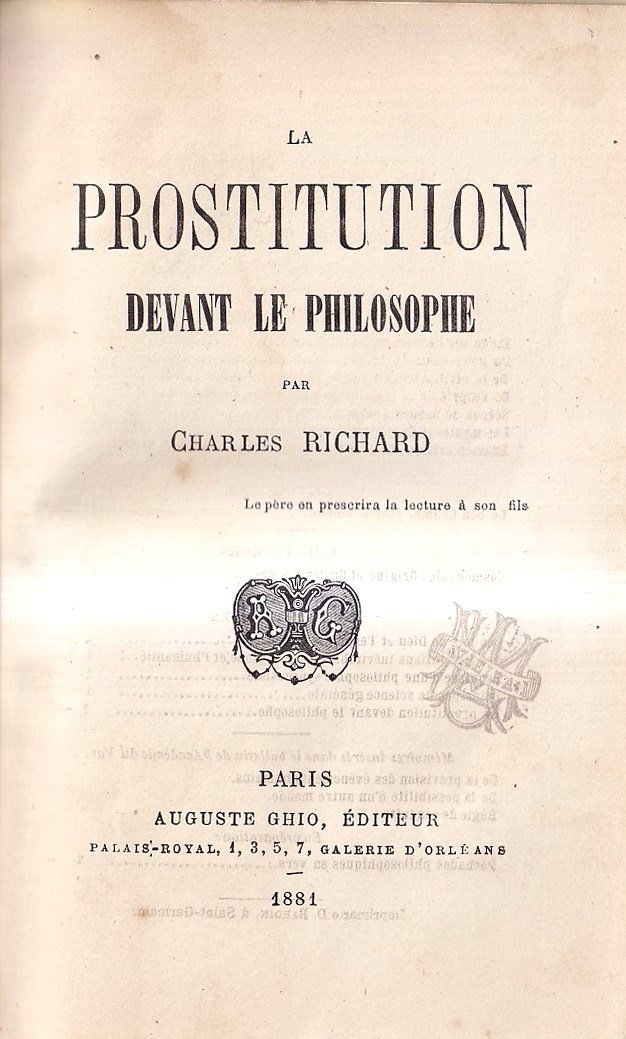 La prostitution devant le philosophe