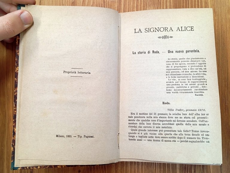 La signora Alice (Romanzo inglese)