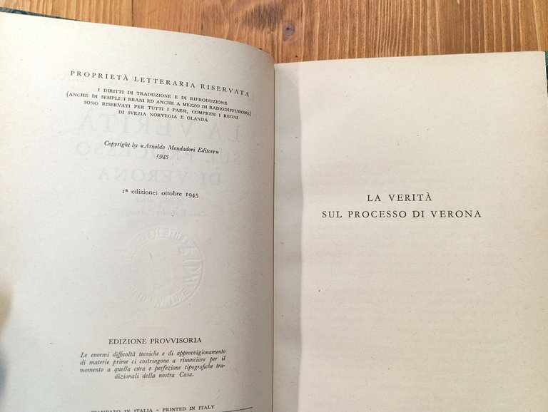 La verità sul processo di Verona