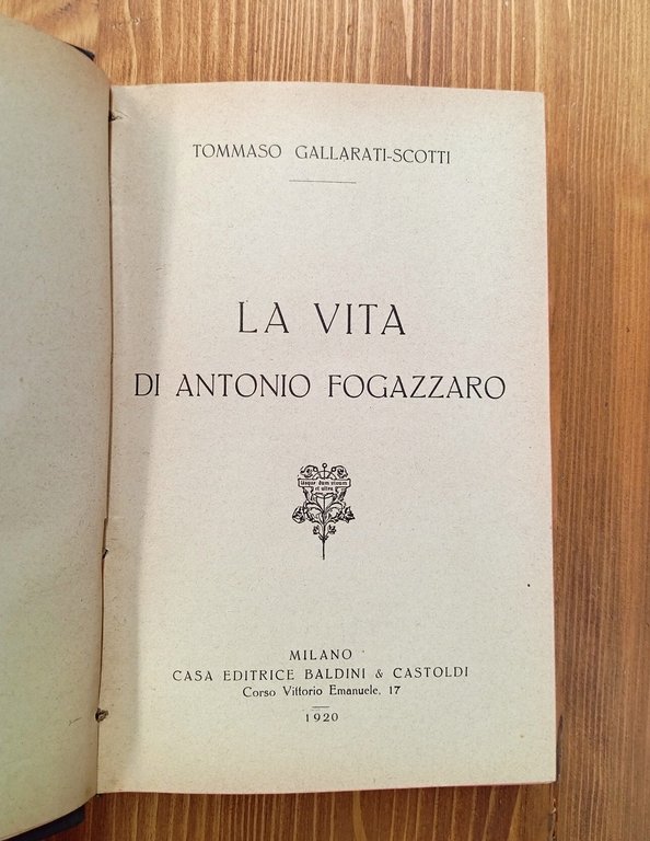 La vita di Antonio Fogazzaro
