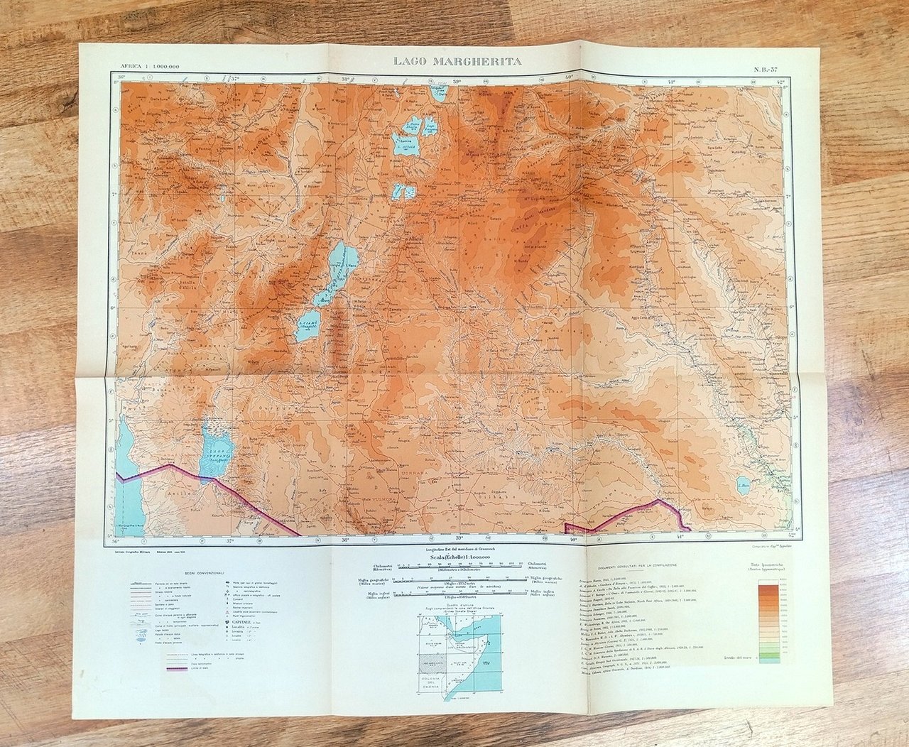 Lago Margherita [Africa Orientale, carta n. B-37, scala 1 : …