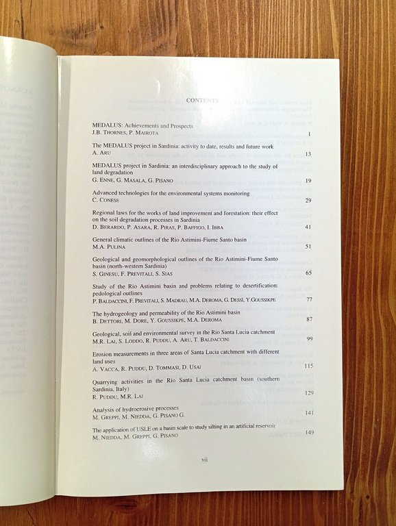 Land use and soil degradation: MEDALUS in Sardinia. Proceedings of …