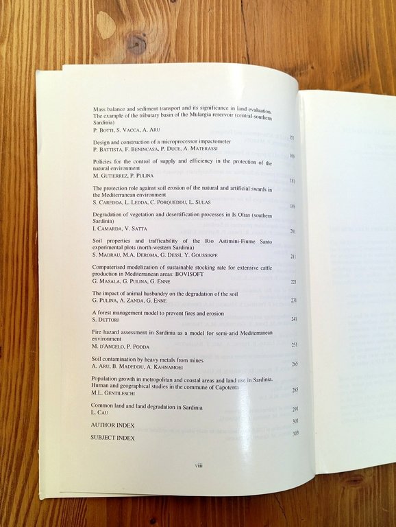 Land use and soil degradation: MEDALUS in Sardinia. Proceedings of …