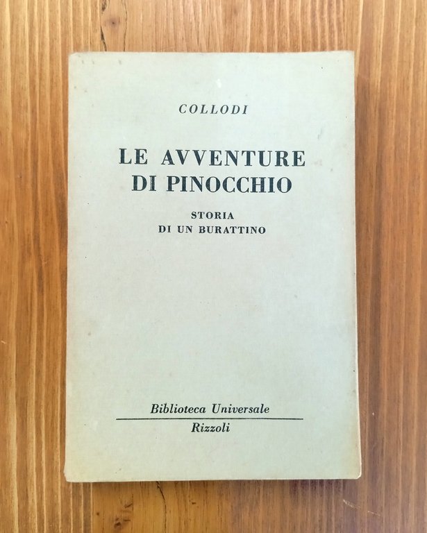 Le avventure di Pinocchio. Storia di un burattino