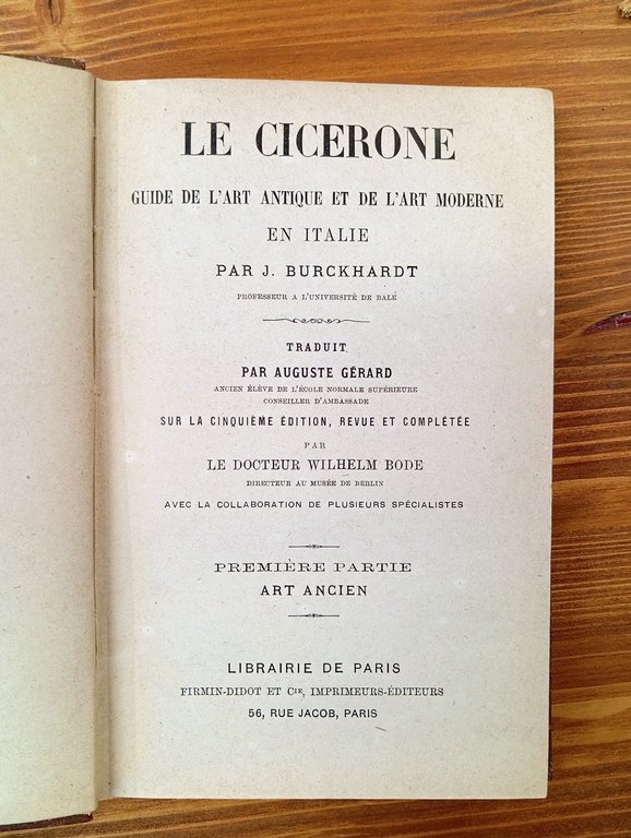 Le Cicerone : guide de l'art antique et de l'art …