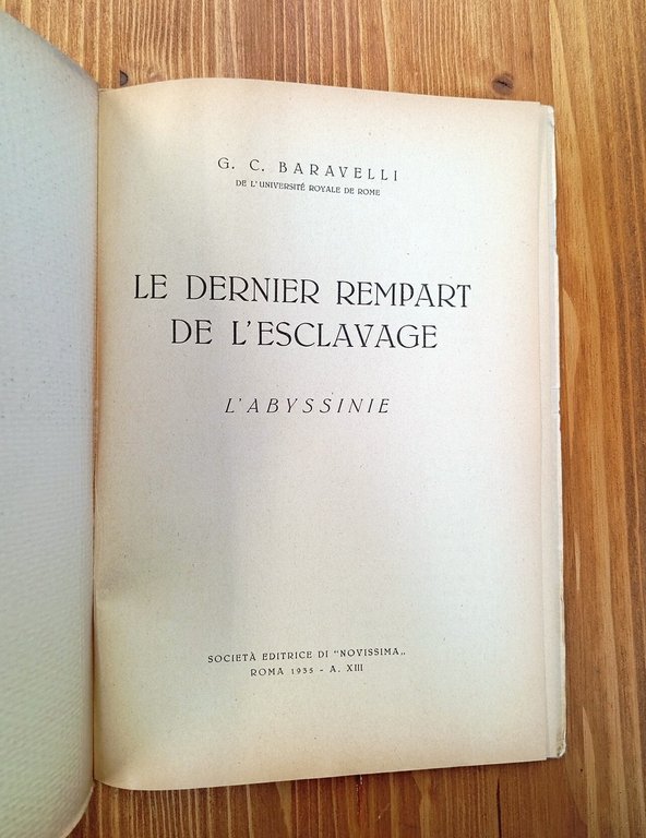 Le dernier rempart de l'esclavage : l'Abyssinie