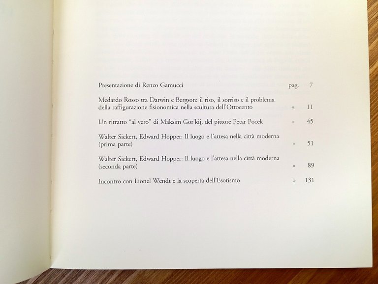 Le difficili vie del realismo. Rosso, Pocek, Sickert, Hopper, Wendt