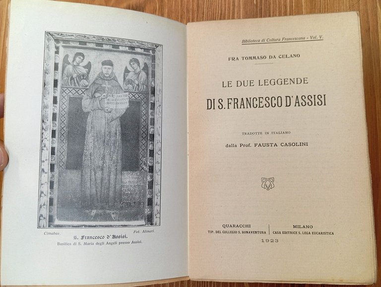 Le due leggende di San Francesco d'Assisi