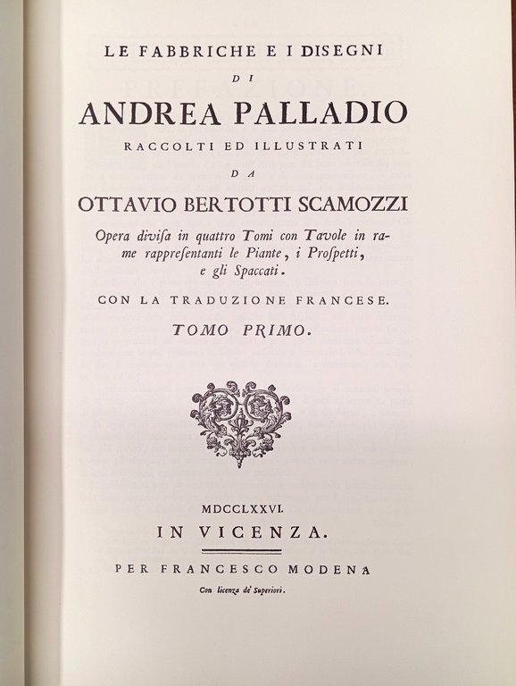 Le fabbriche e i disegni di Andrea Palladio - raccolti …