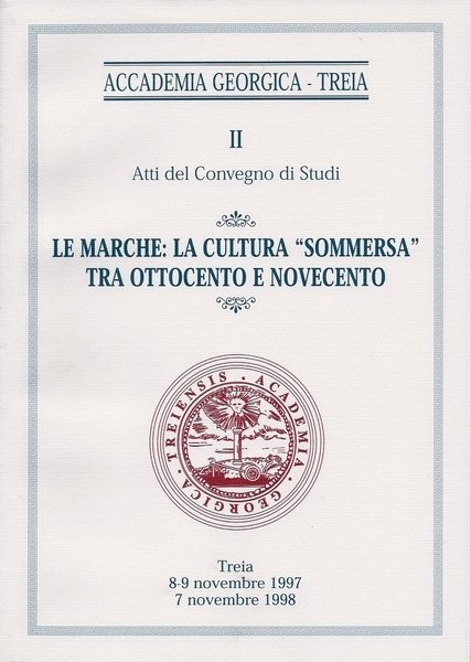 Le Marche: la cultura "sommersa" tra Ottocento e Novecento - …