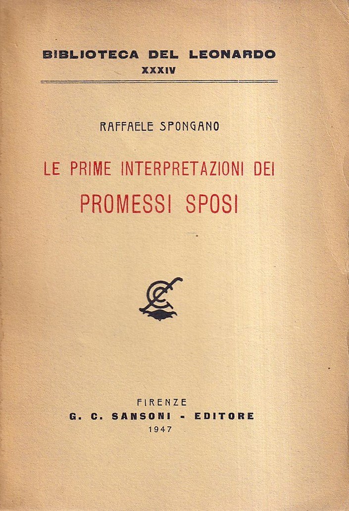 Le Prime Interpretazioni Dei Promessi Sposi | Immagine principale