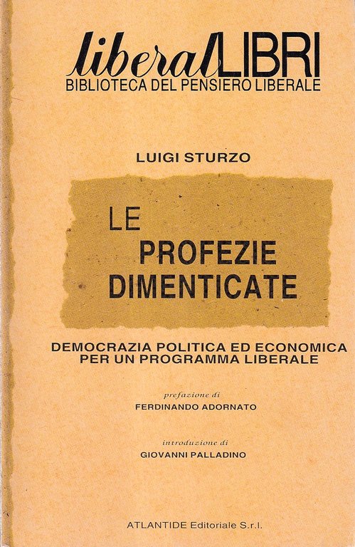 Le profezie dimenticate. Democrazia politica ed economica per un programma … | Immagine Gallery 2