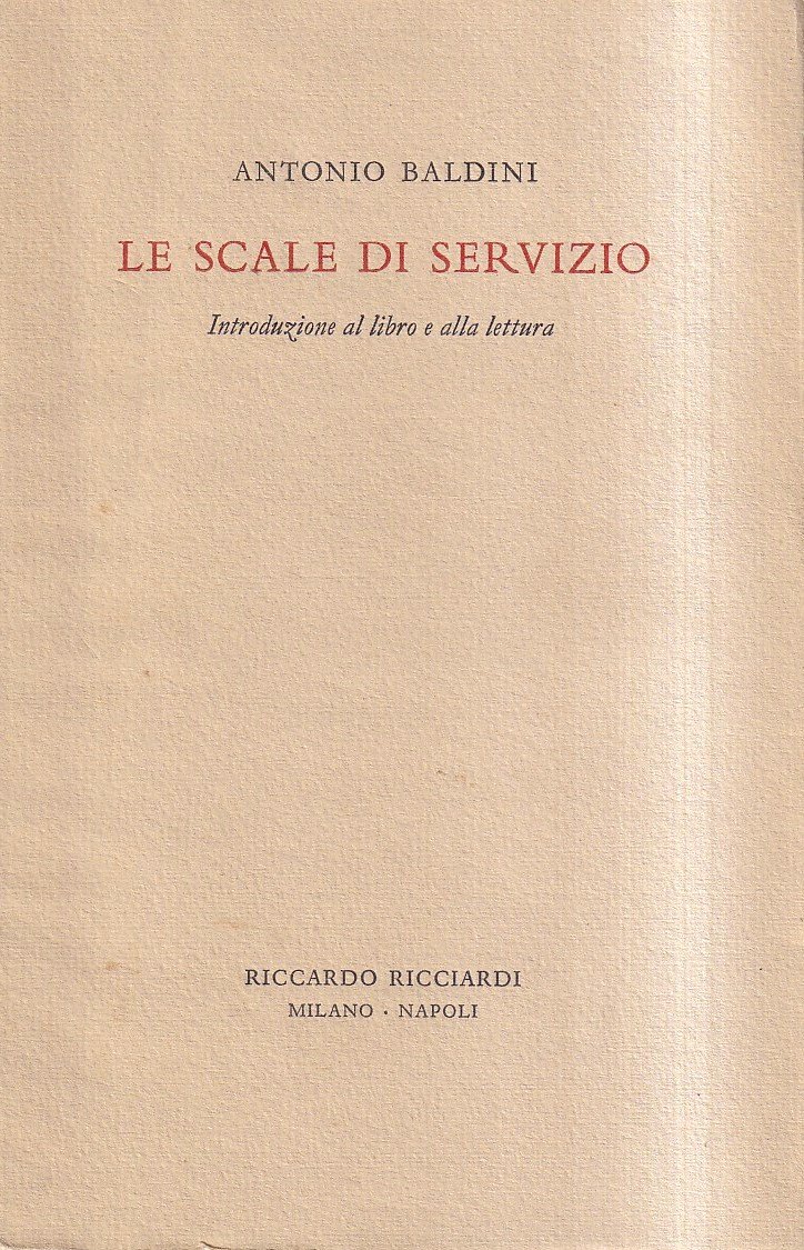 Le scale di servizio. Introduzione al libro e alla lettura