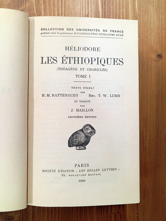 Les Ethiopiques (Théagène et Chariclée). Tomes I, II, III