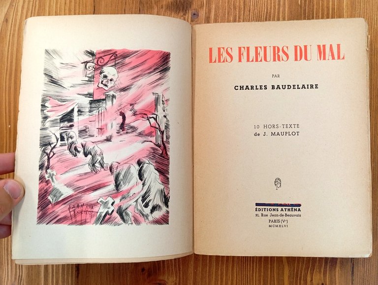 Les fleurs du mal. 10 hors-texte de J. Mauplot