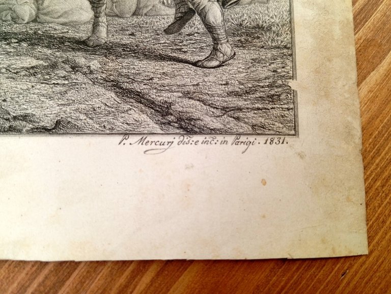 Les moissonneurs dans les Marais Pontins. Mietitura [incisione]