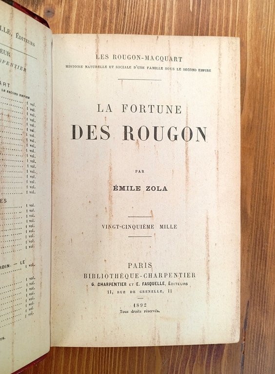 Les Rougon-Macquart. Histoire naturelle et sociale d'une famille sous le …