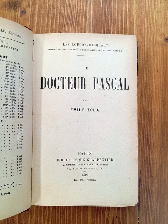 Les Rougon-Macquart. Histoire naturelle et sociale d'une famille sous le …