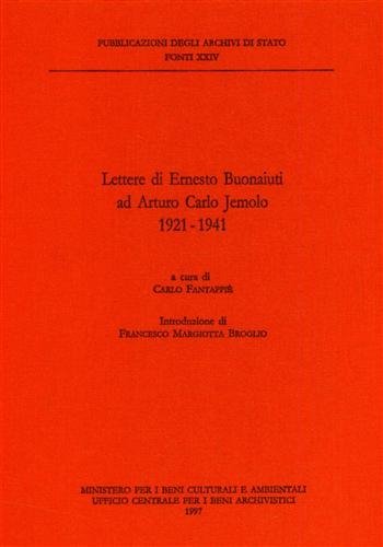 Lettere di Ernesto Buonaiuti ad Arturo Carlo Jemolo 1921 - …