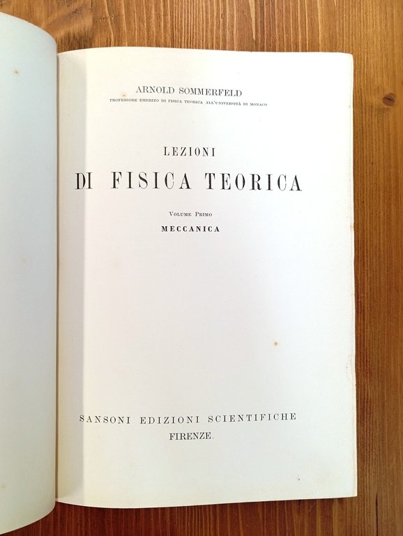 Lezioni di fisica teorica. Vol. I: Meccanica